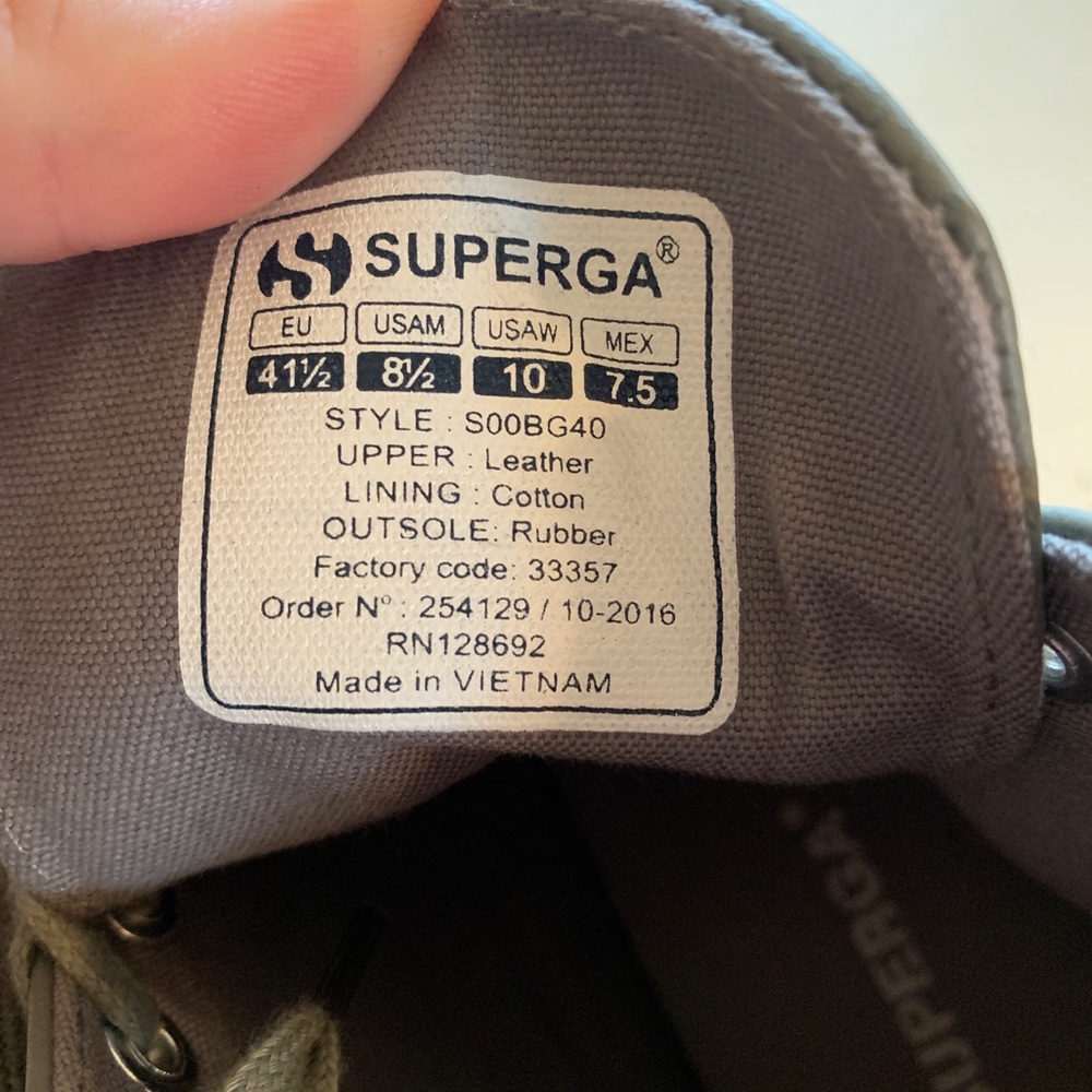 Superga Green Mint sneakers 8.5 men’s - Picture 4 of 5